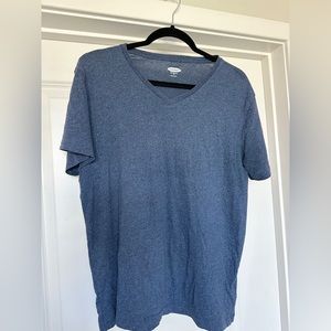 Old Navy Men's Soft Washed- Heather Navy- Short Sleeve Tee Shirt Size M